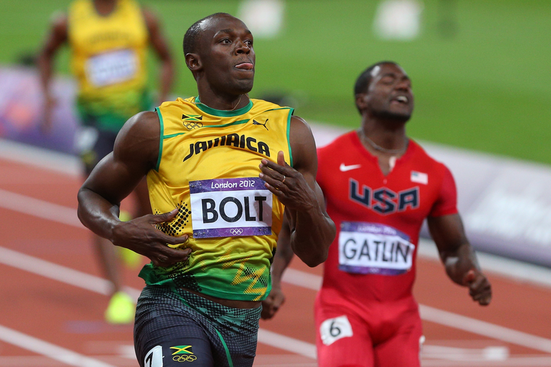 Illustration for article titled Photos Of Usain Bolt Looking Bored As He Blows Past The Best Runners In The World